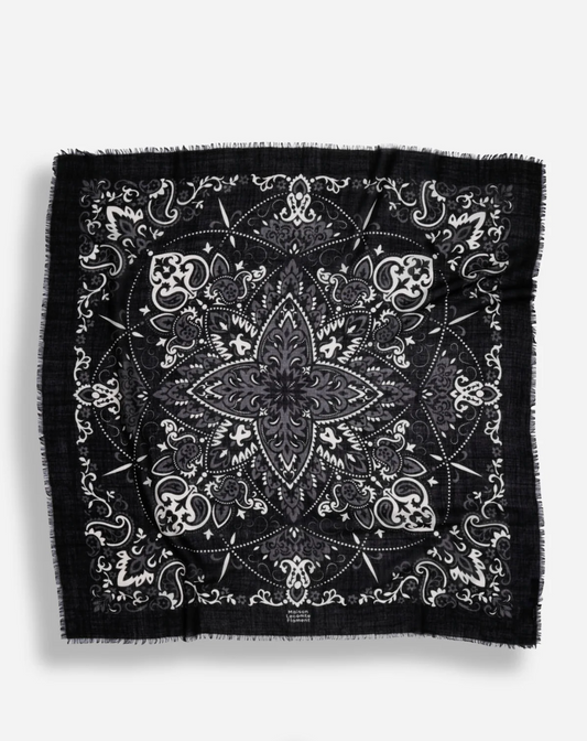 Maison Lecomte Flament Scarf Bandana Black
