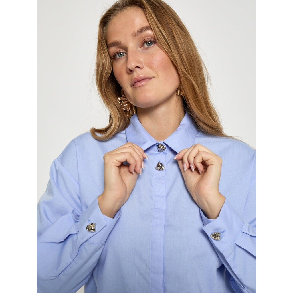 Peppercorn Mari Shirt Cornflower Blue