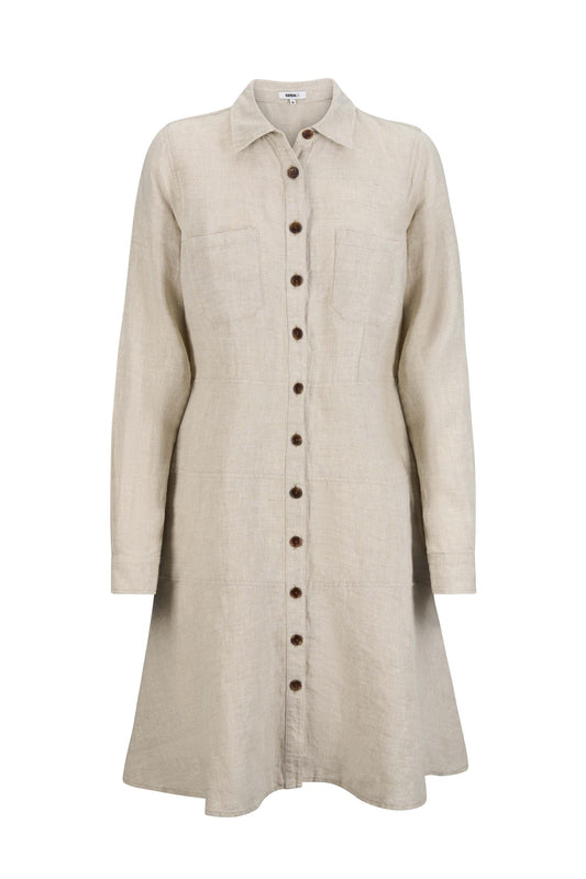 Katrin Uri Roma Linen Dress Natural Linen