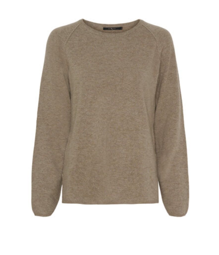 Notyz Cashmere Pullover Taupe Melange