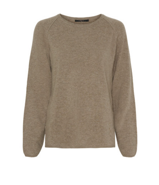 Notyz Cashmere Pullover Taupe Melange