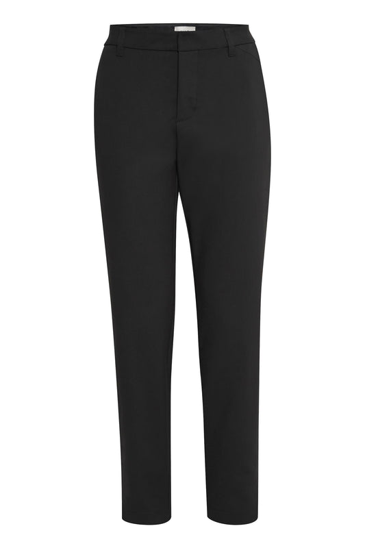 Pulz Bindy HW Pant Ankl Skinny Leg Black