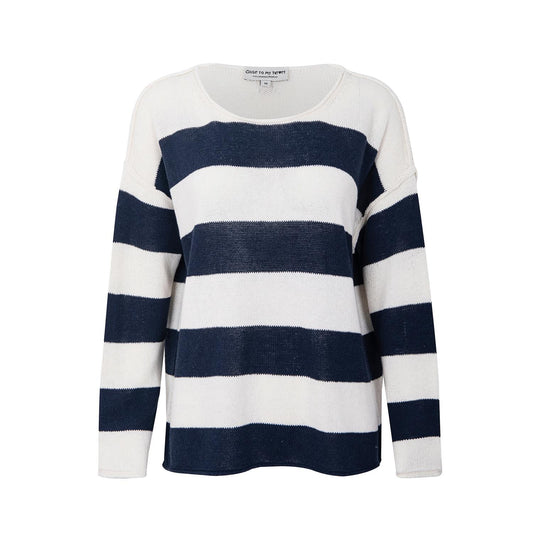 Close to my Heart Lennon Sweater White/Navy