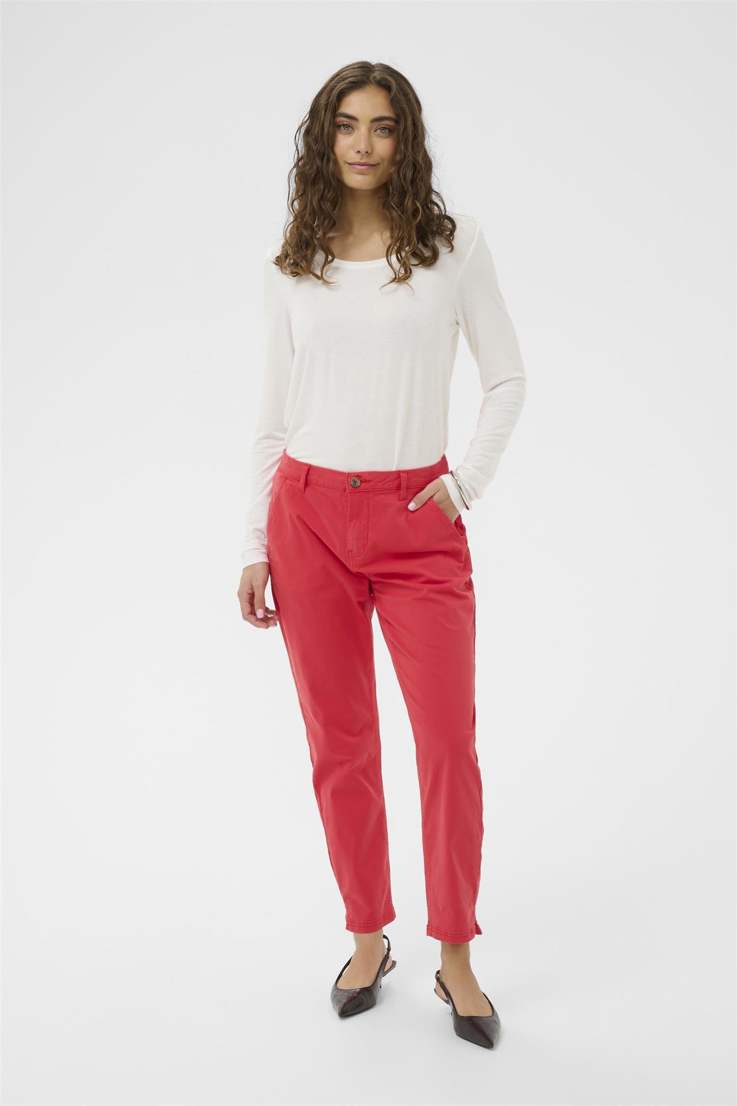 Culture Brita Cropped Pants Tomato
