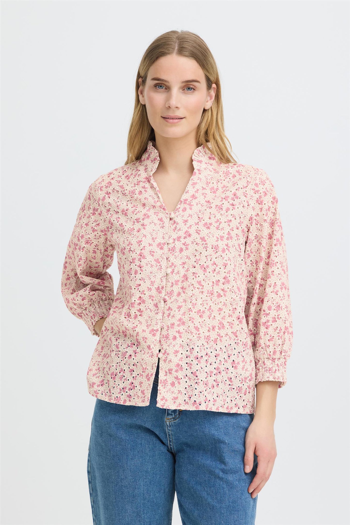 Pulz Dolores 3/4 SL Blouse Birch