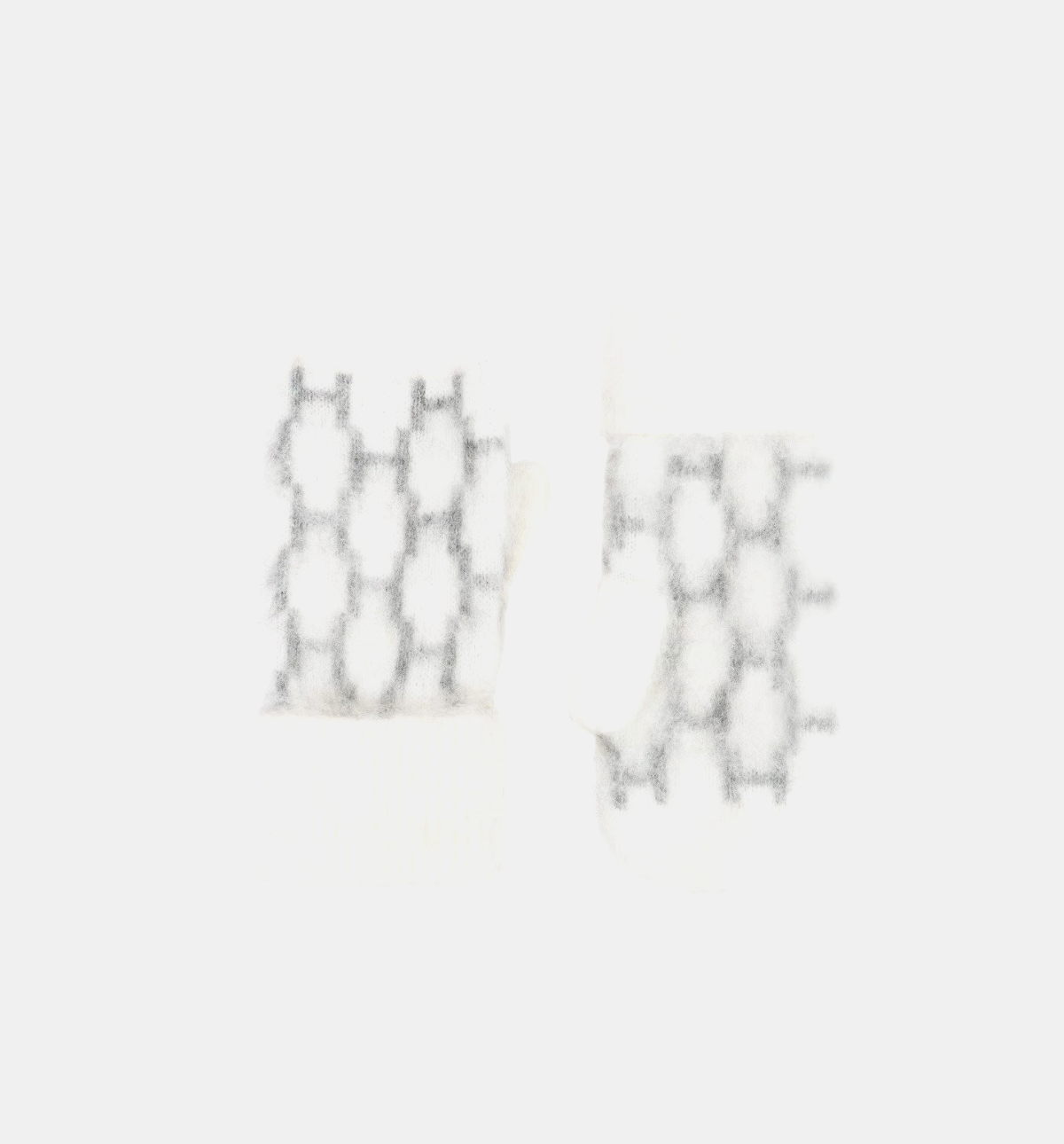 HÉST Gera Mittens Offwhite