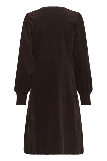 Culture Ula Rhaena LS Dress Coffee Bean