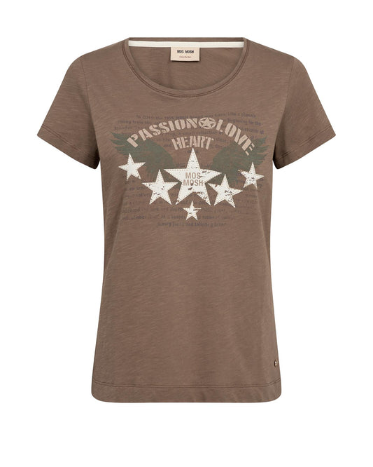 Mos Mosh Zibba O-SS Tee Chocolate Chip