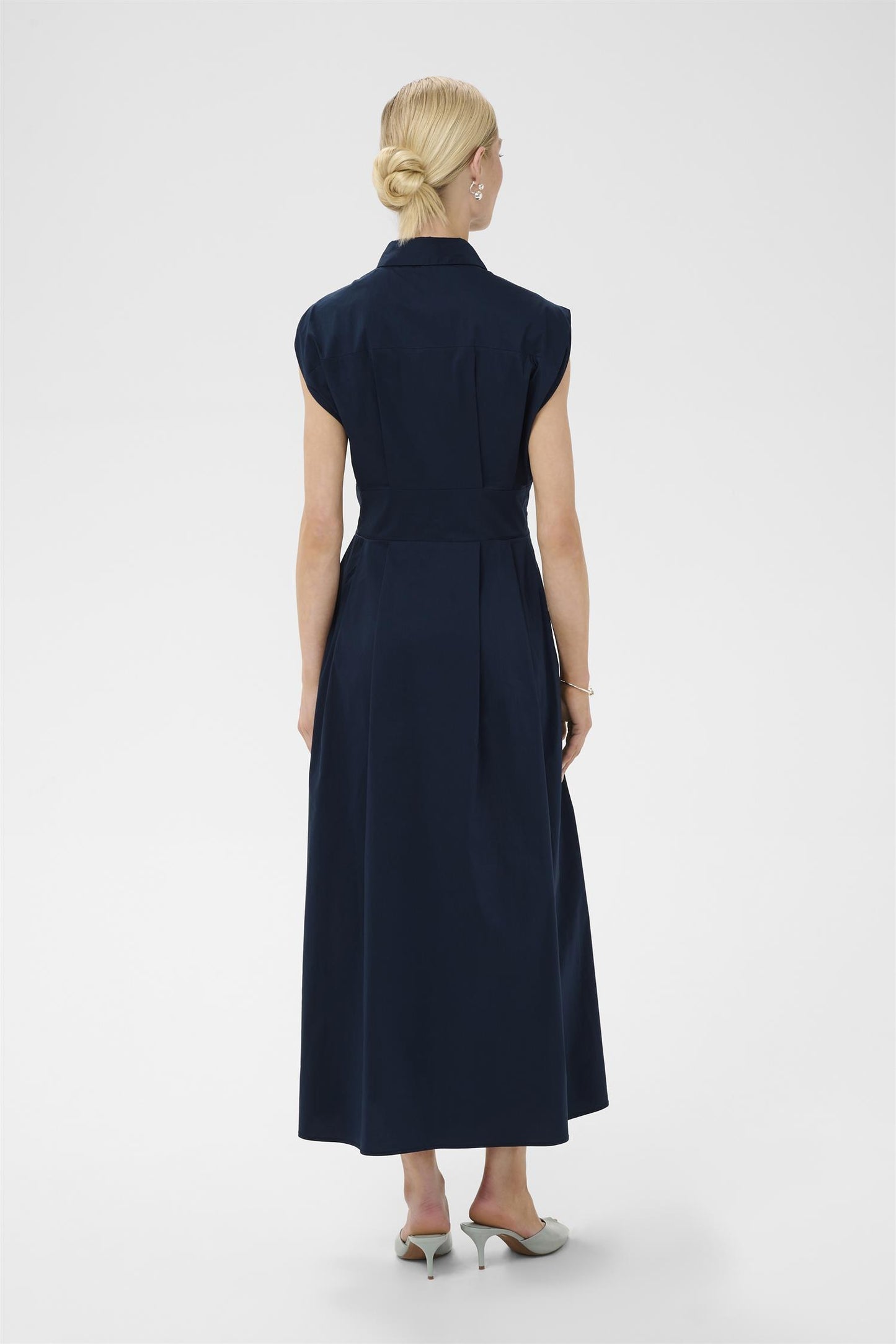 Culture Malue Antoinett Long Dress Blue Iris
