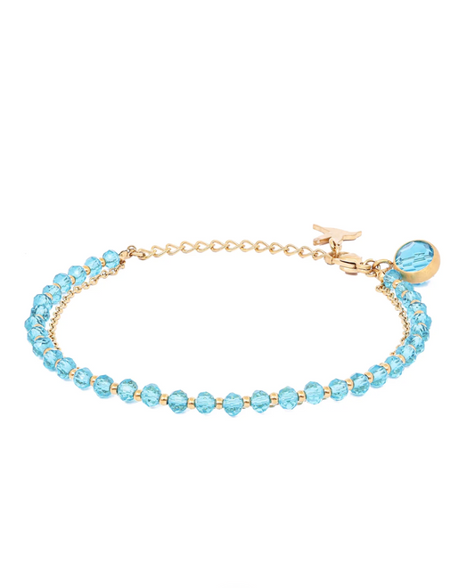 Farmhouse Camilla Øhrling Iben Crystal Bracelet Caribbean Sea