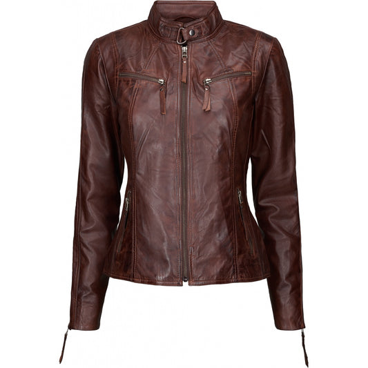 Notyz Biker Jacket Antique Brown