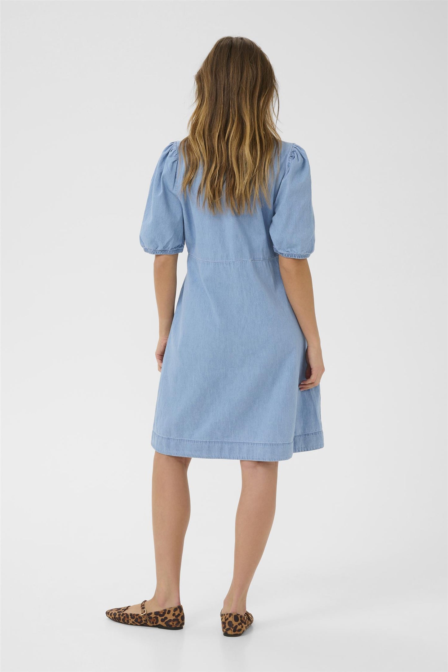 Culture Berteline Arpa SS Dress Light Blue