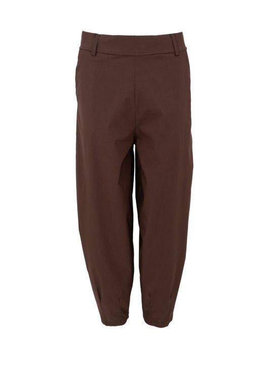 Black Colour Beate Barrel Pant Coffee