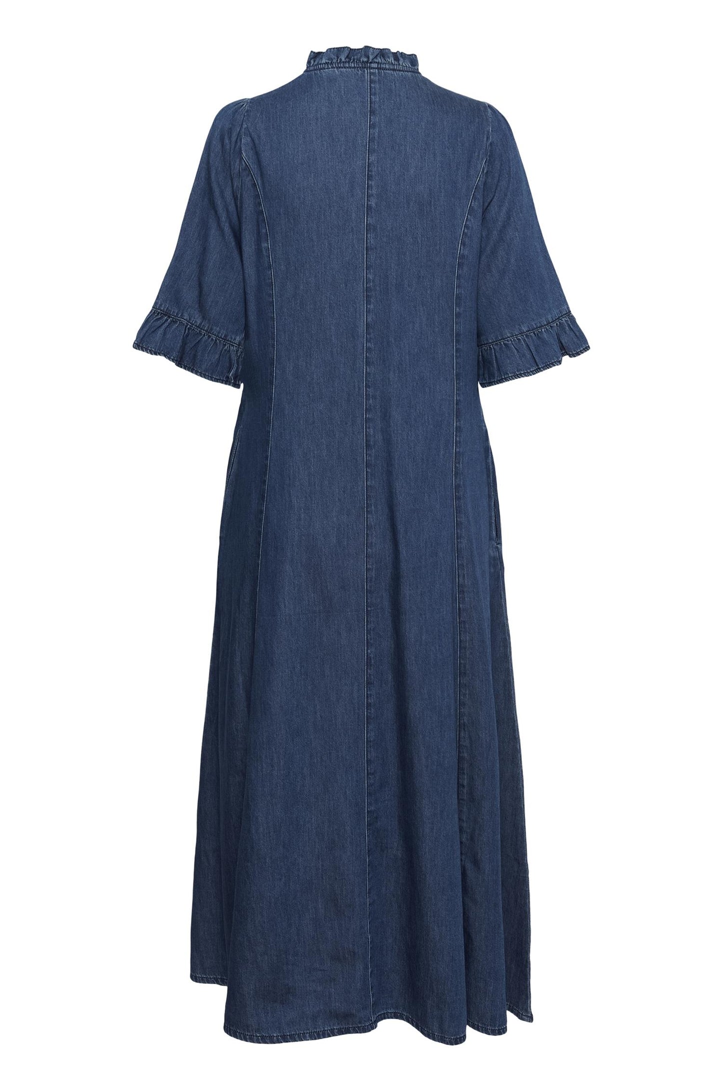 Culture Maxy Fitted Arpa Dress Dark Blue Wash