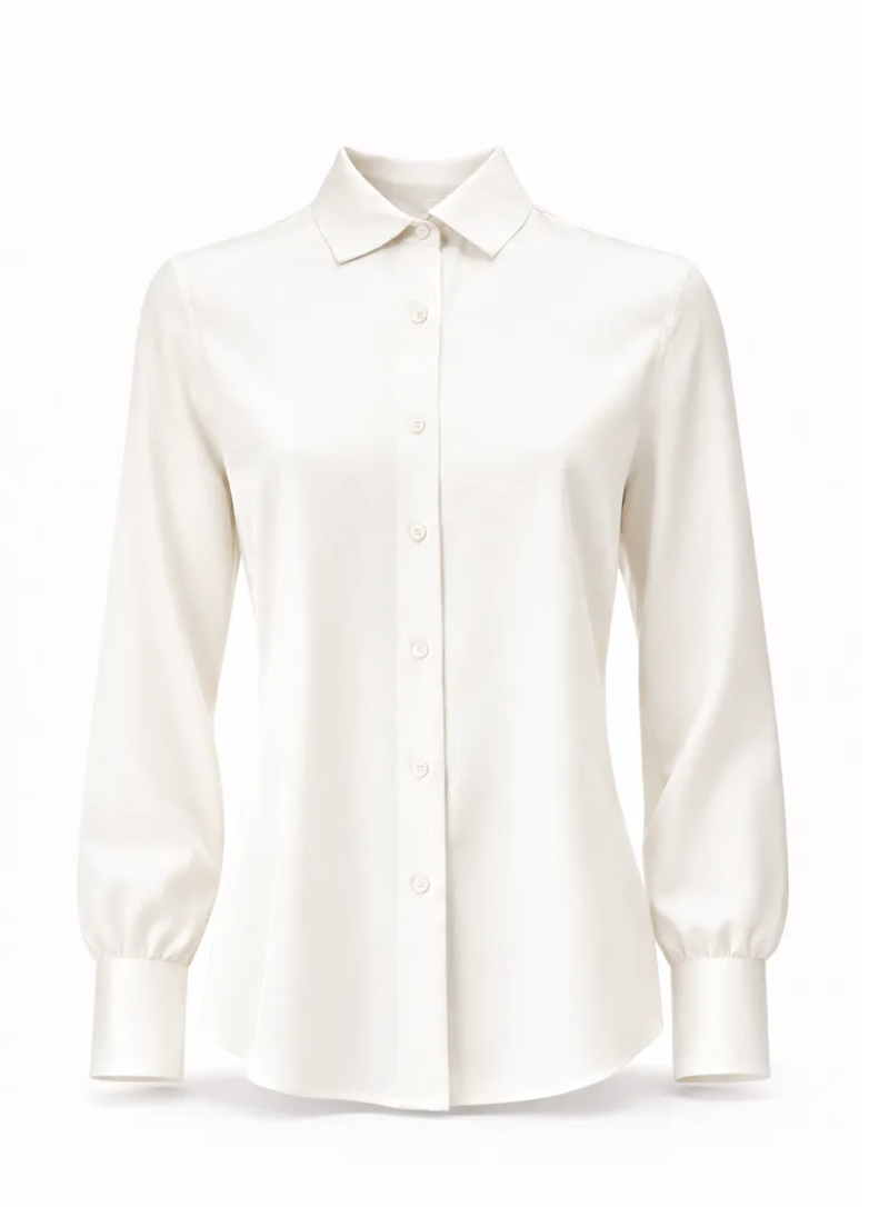 Amuse by Veslemøy Silkebluse Classic Offwhite