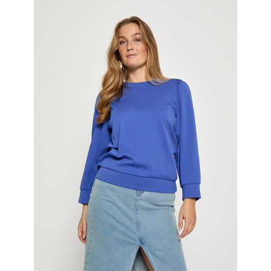 Peppercorn Fiola GOTS Puffsleeve Blouse Amparo Blue