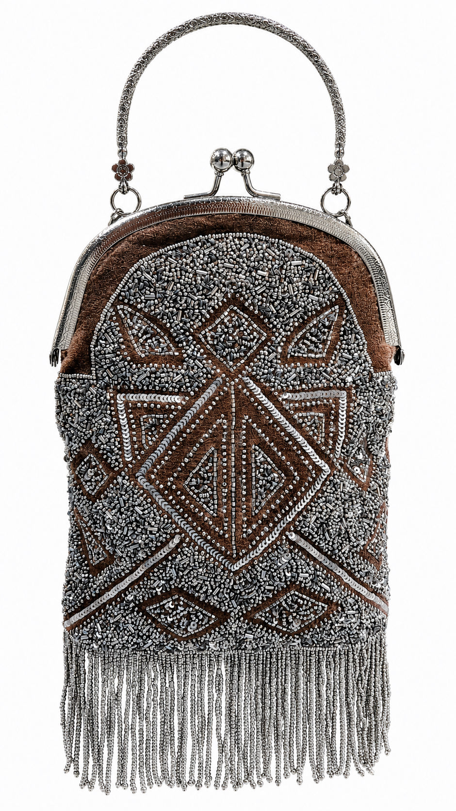 Close to my Heart Vintage Beaded Pouch Cocoa
