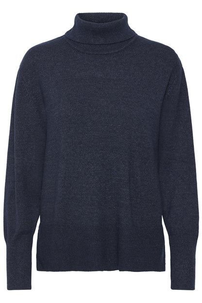 Pulz Steffi Roll Neck Dark Saphire