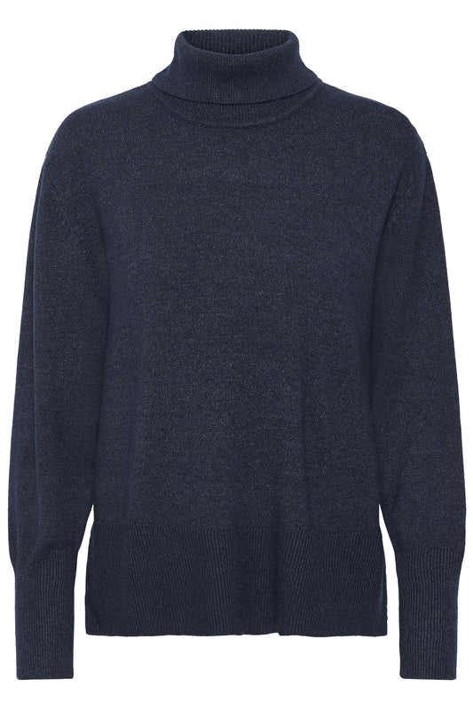 Pulz Steffi Roll Neck Dark Saphire