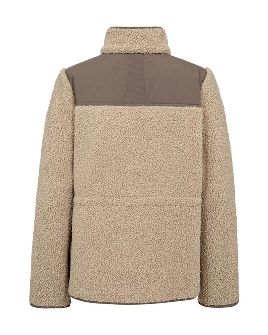 Mos Mosh Elisa Eli Teddy Jacket Feather Gray