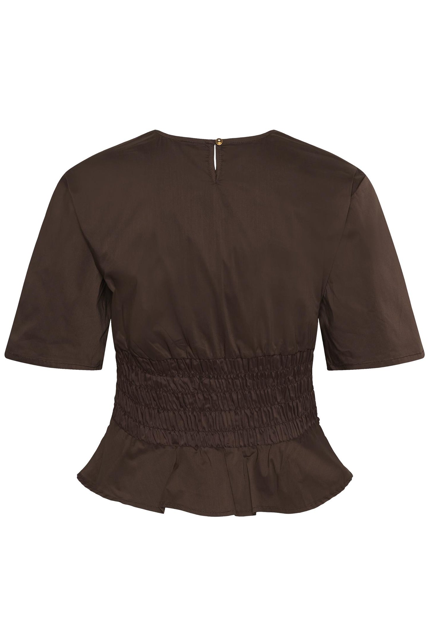 Culture Ajda Antoinett SS Blouse Coffee Bean