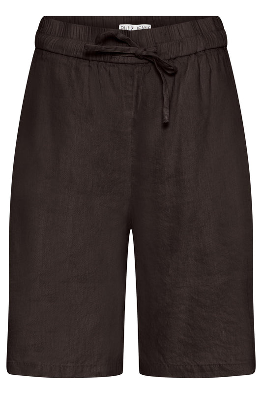 Pulz Luca Shorts Wide Leg Espresso