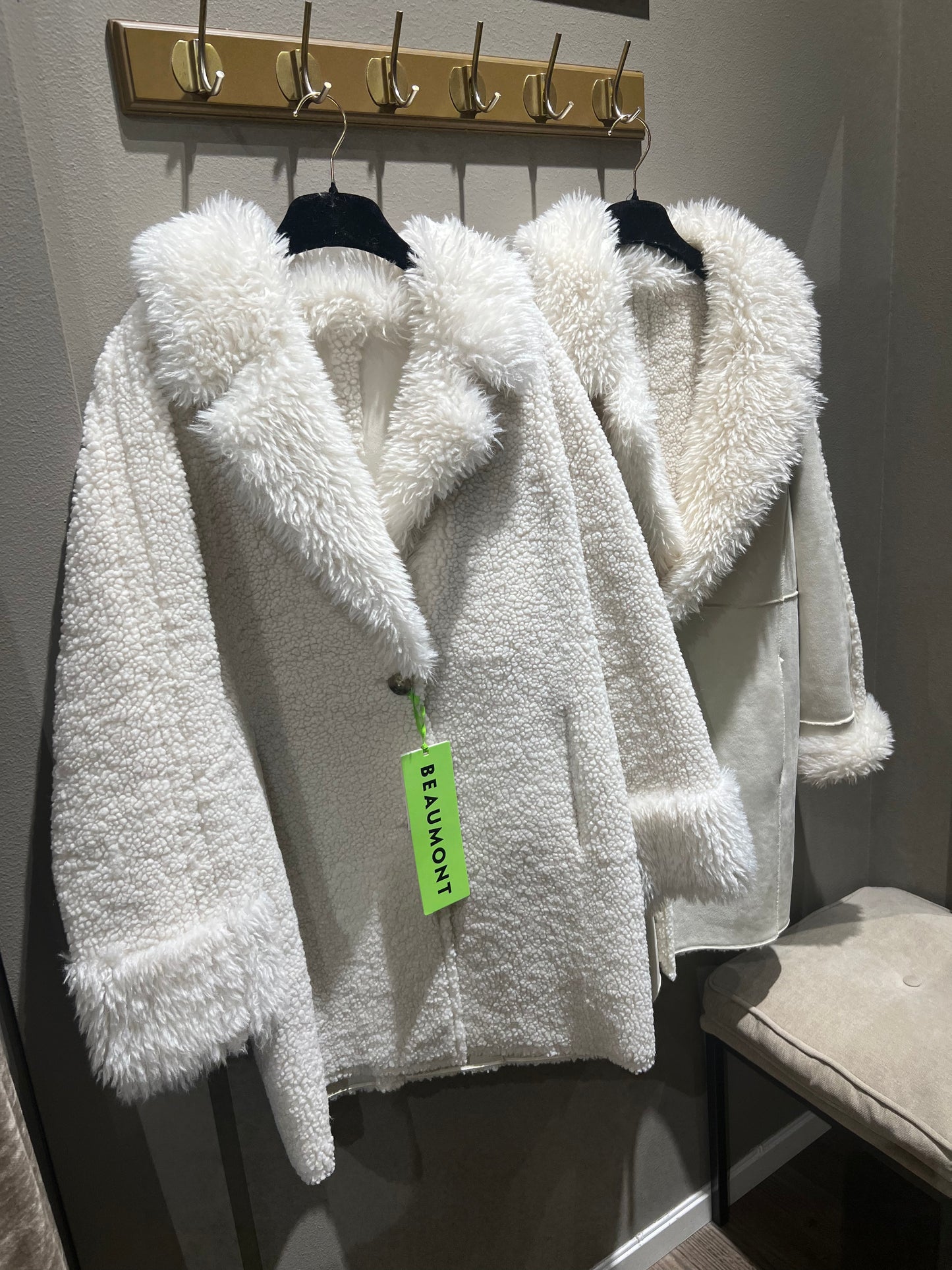 Beautmont Andie Coat Off White