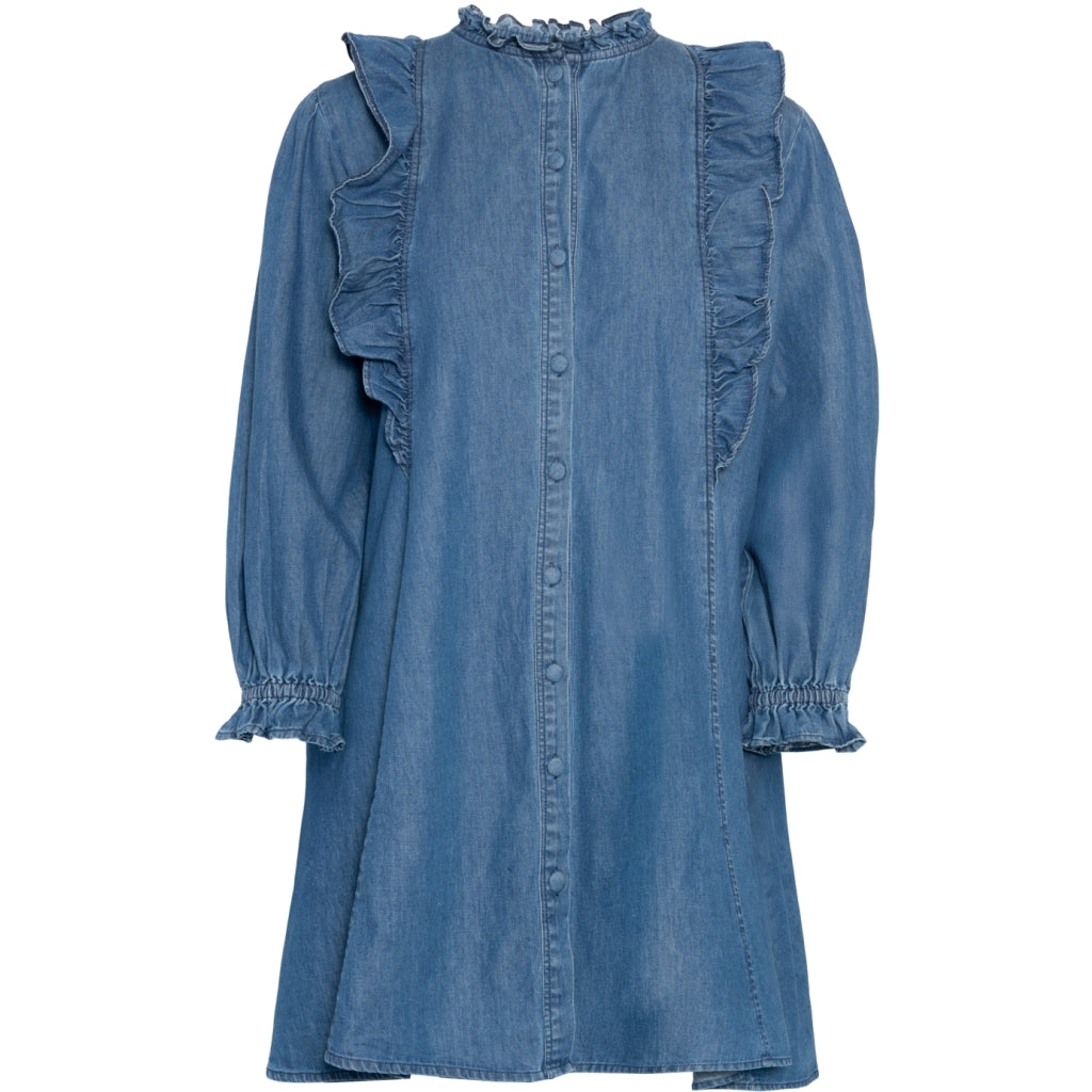 Rah Oslo Denim Dress Ruffle Denim