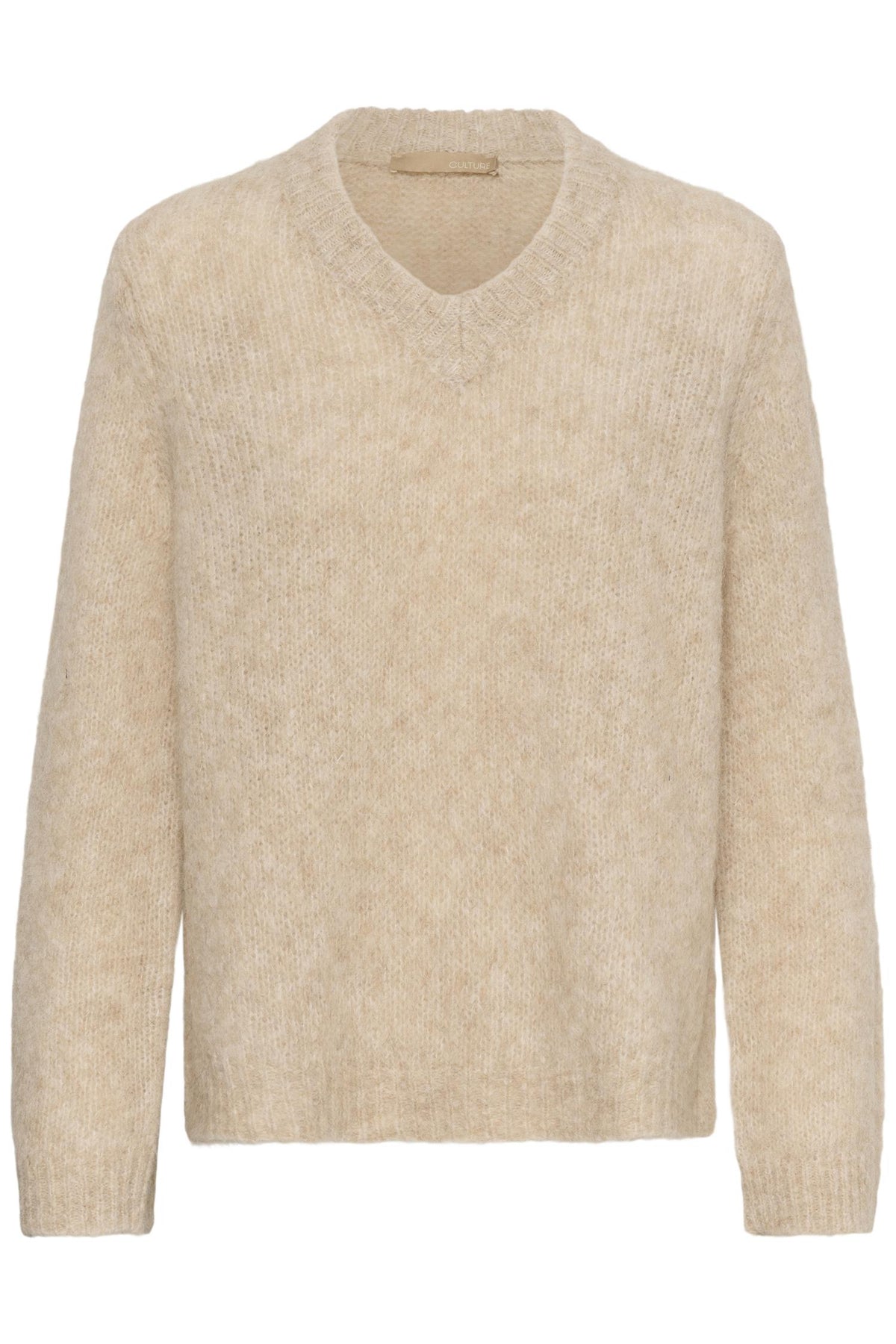 Culture Anthea V-Neck Pullover Warm sand