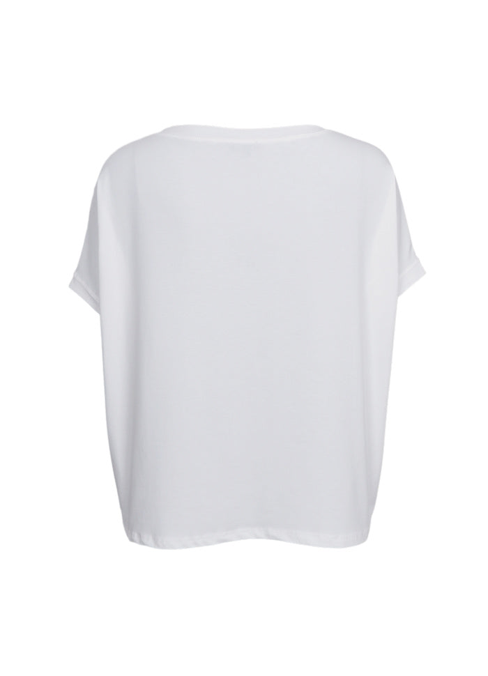 Black Colour May Loose Blouse Off White