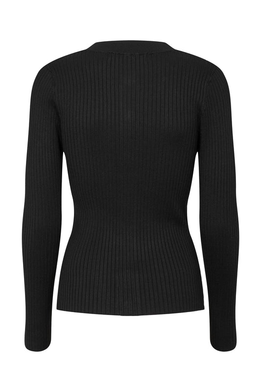 Rue de Femme Lope Knit Cardigan Black