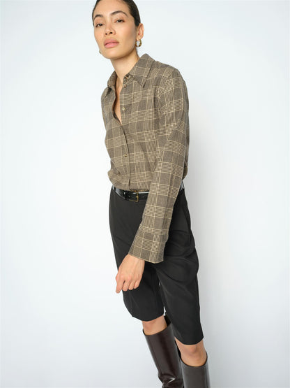 Mos Mosh Ayen Princ Check Shirt Black