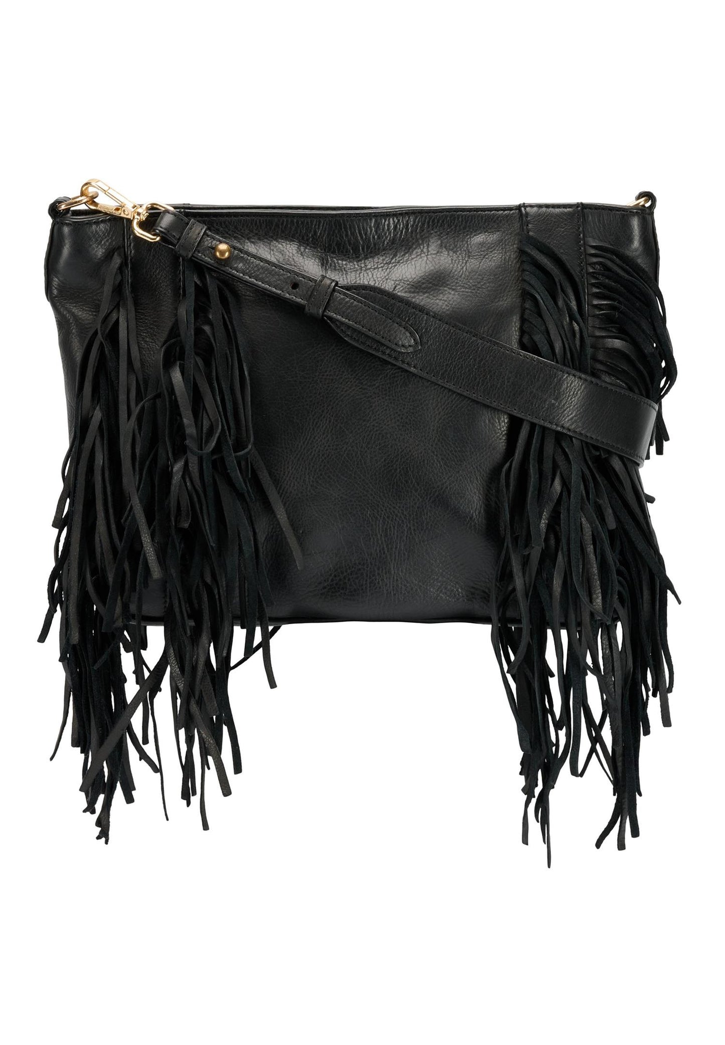 Notyz Clutch W. Fringes Black