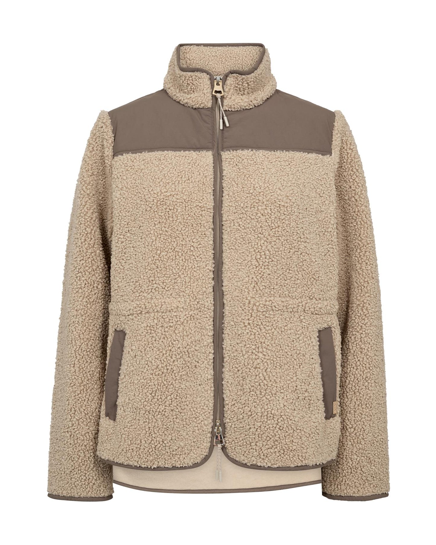 Mos Mosh Elisa Eli Teddy Jacket Feather Gray