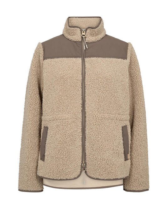 Mos Mosh Elisa Eli Teddy Jacket Feather Gray
