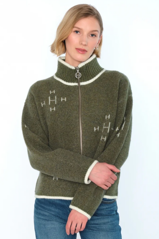 HÉST Iben Zip Jacket Winter Moss