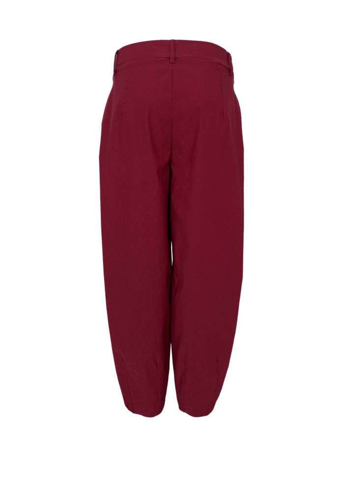 Black Colour Beverly Barrel Pant Wine