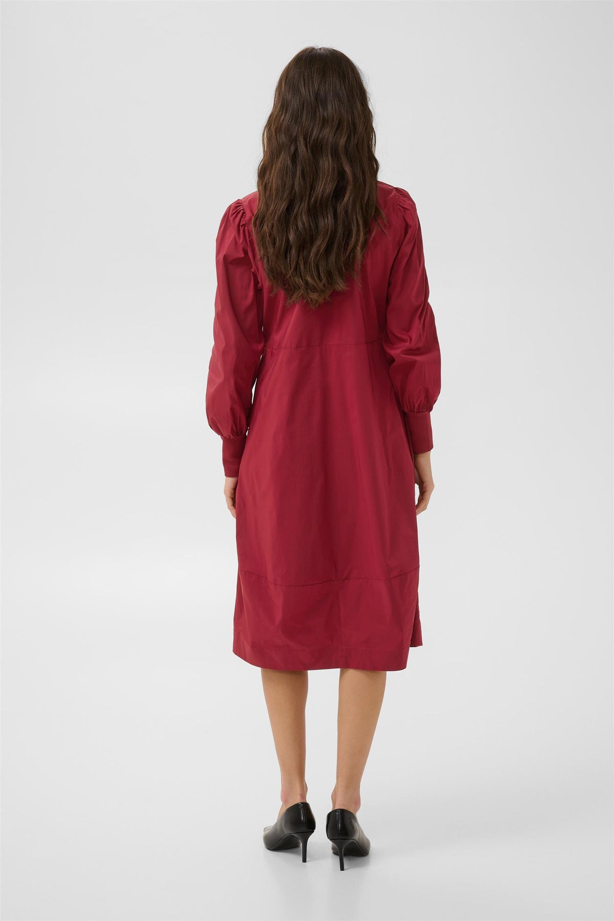 Culture Antoinett Rib Dress Biking Red