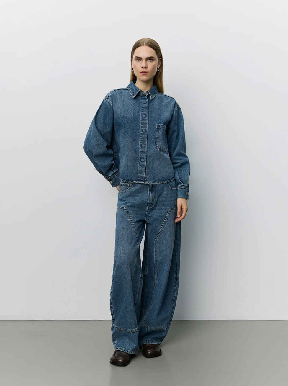 Sofie Schnoor Sofie Schnoor Sonja barrel shaped barrel jeans blå
