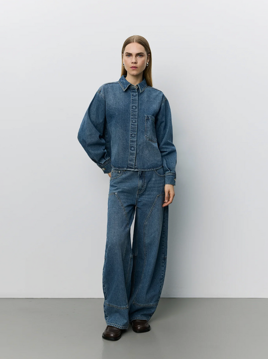 Sofie Schnoor Sofie Schnoor Sonja barrel shaped barrel jeans blå