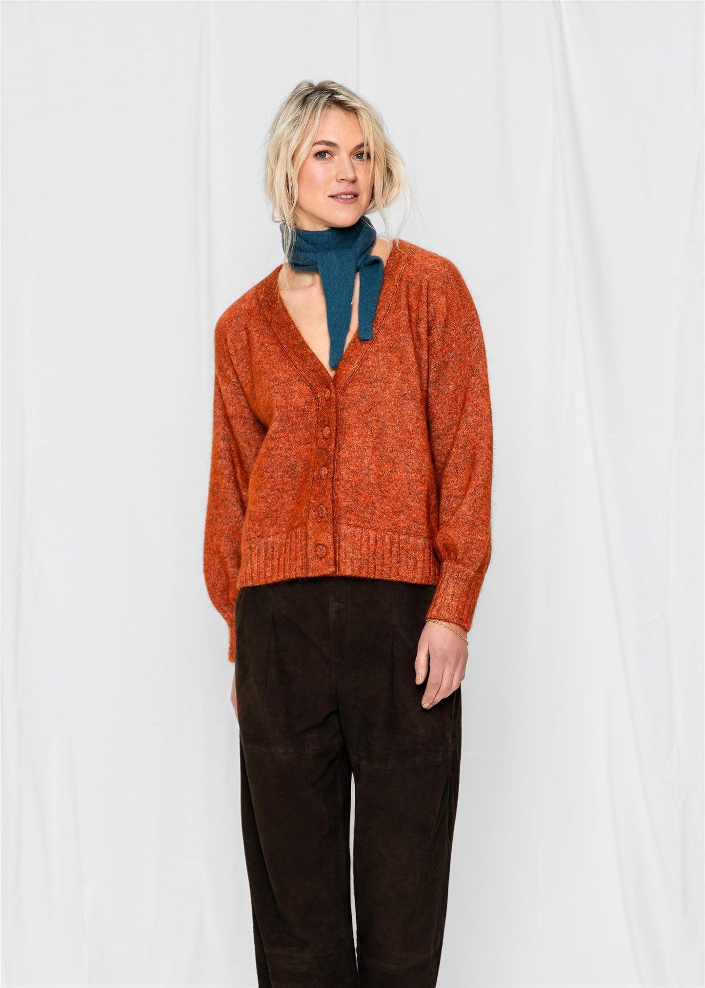 Close to my Heart Sally Cardigan Orange Jam