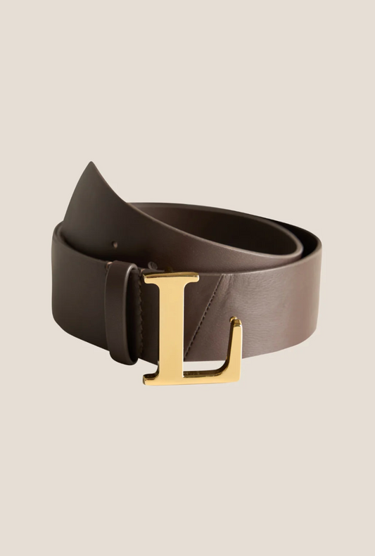 Line of Oslo L-belt Brown