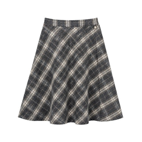 Rah Oslo Check Skirt Short Grey Check