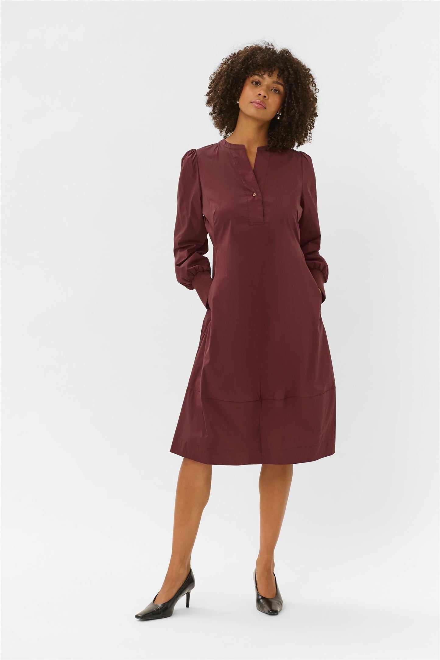 Culture Antoinett Rib Dress Chocolate Truffle