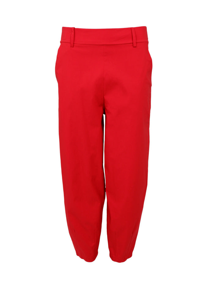Black Colour Beate Barrel Pant Red