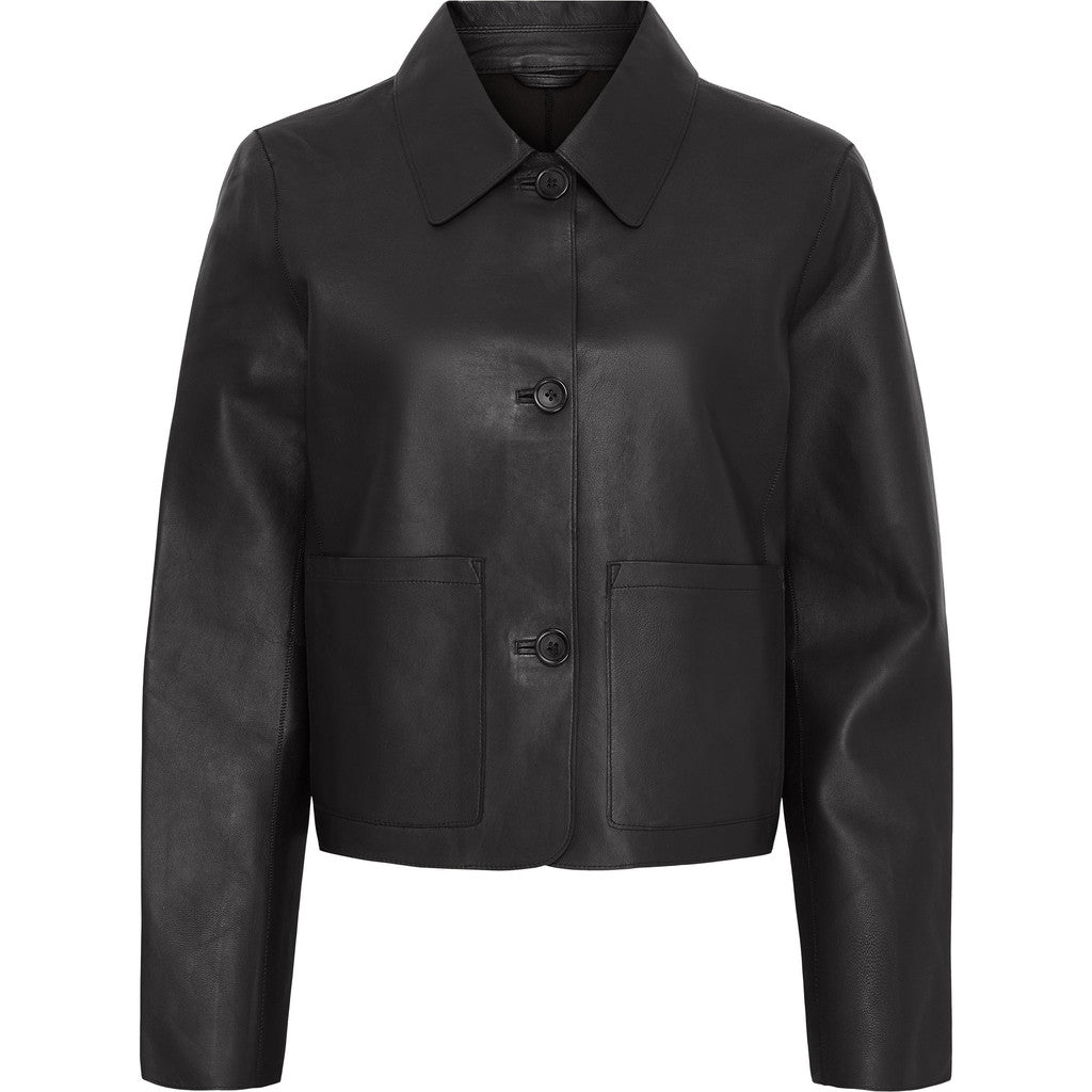 Notyz BTDina Leather Jacket Black