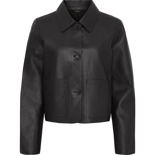 Notyz BTDina Leather Jacket Black