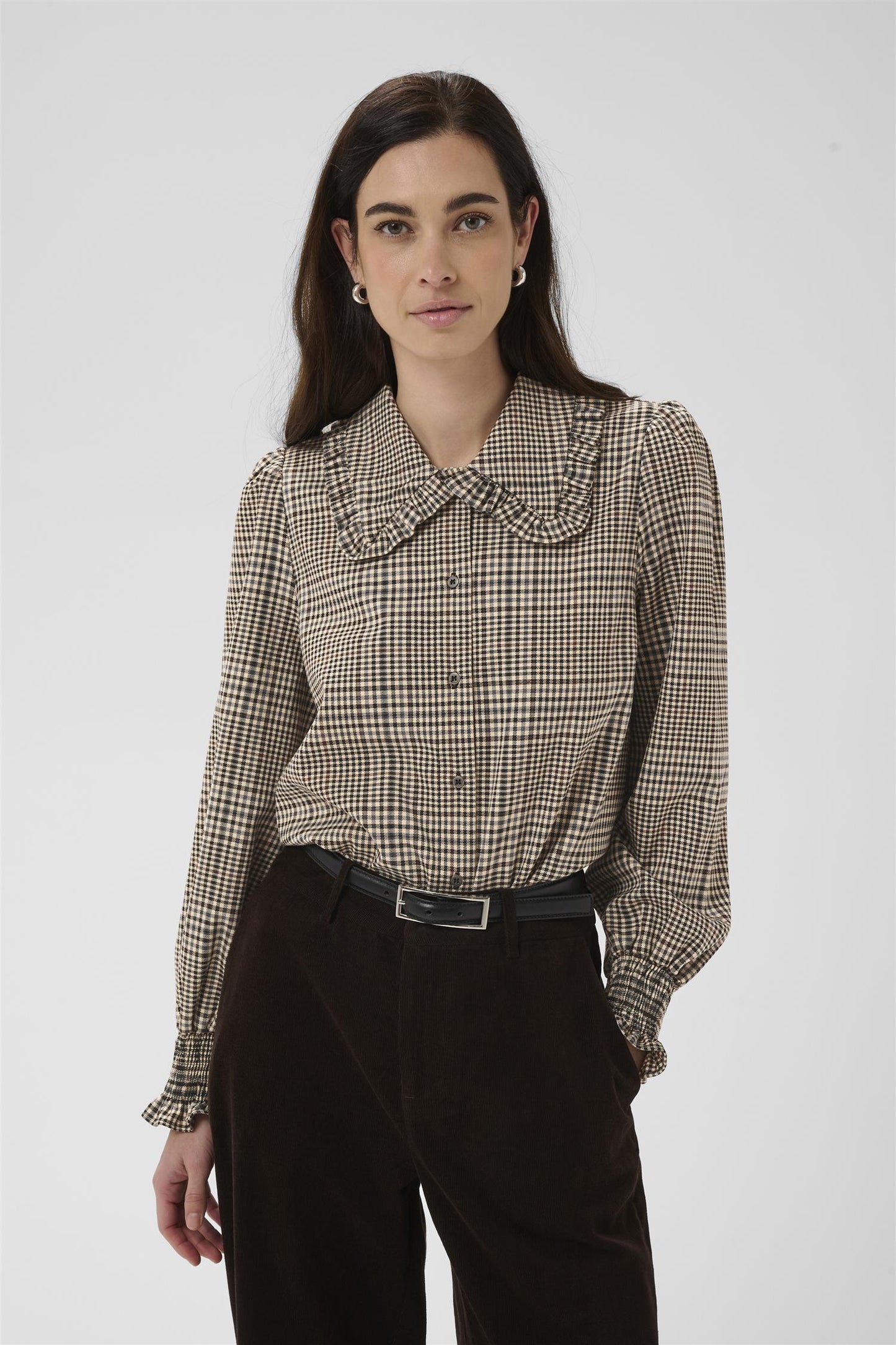 Culture Birsen Shirt Black Check