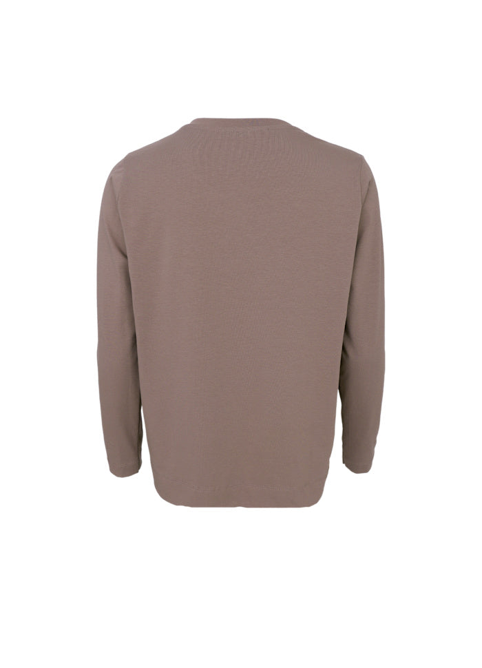Black Colour May LS Tee Taupe