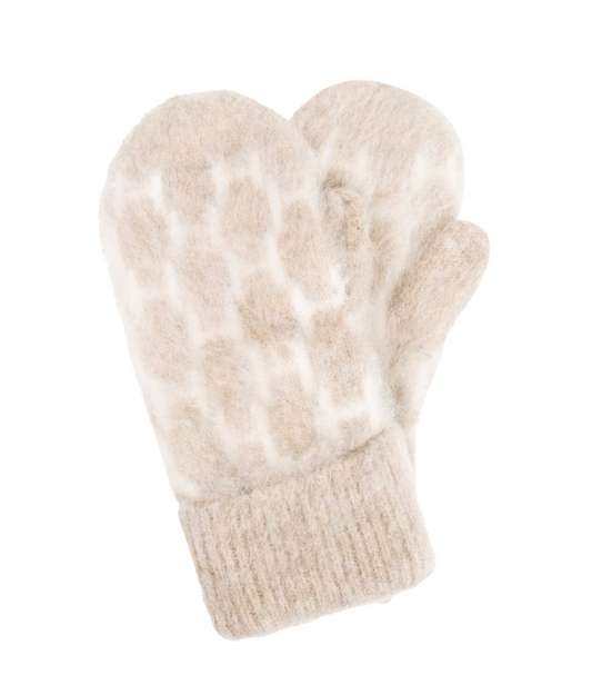 HÉST Gera Mittens Light Brown Melange